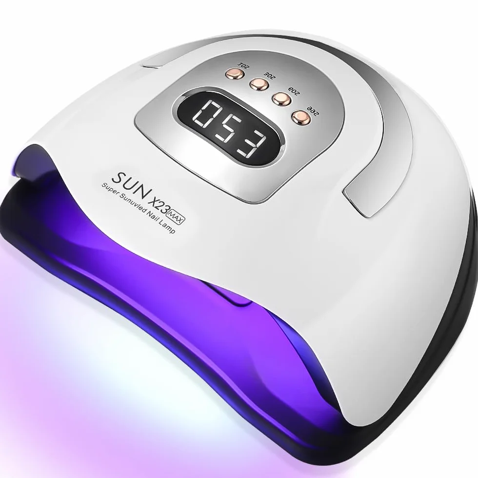 Lampada UV LED Unghie Professionale, 380W 81 sfere di lampada a LEDs, Semipermanente Curare Rapidamente Pedicure Fornetto per Tutti i Smalti, Automatico Sensore per Manicure a Casa e in Salone