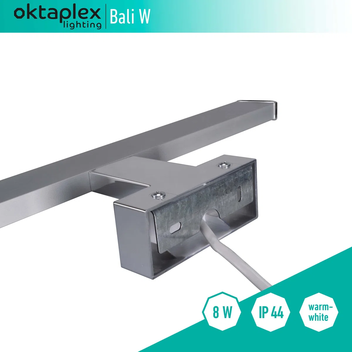 Oktaplex lighting LED specchio bagno BALI W 40cm 8W | bagno parete apparecchio specchio lampada parete 640lm 3000K bianco caldo