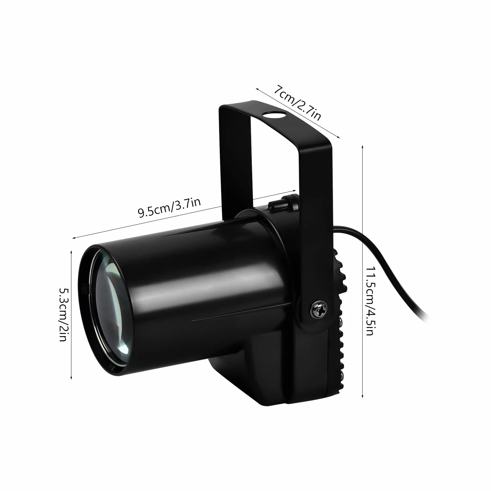 Jinlaili 5W LED Pin Spot Luce per Palla Specchio Discoteca,Bianco Faretto da Palcoscenico a Fascio,Faretti Palco Mirror Ball Spotlight,Led Discoteca Faro Occhio,per KTV,Bar,Club,Feste,Matrimoni