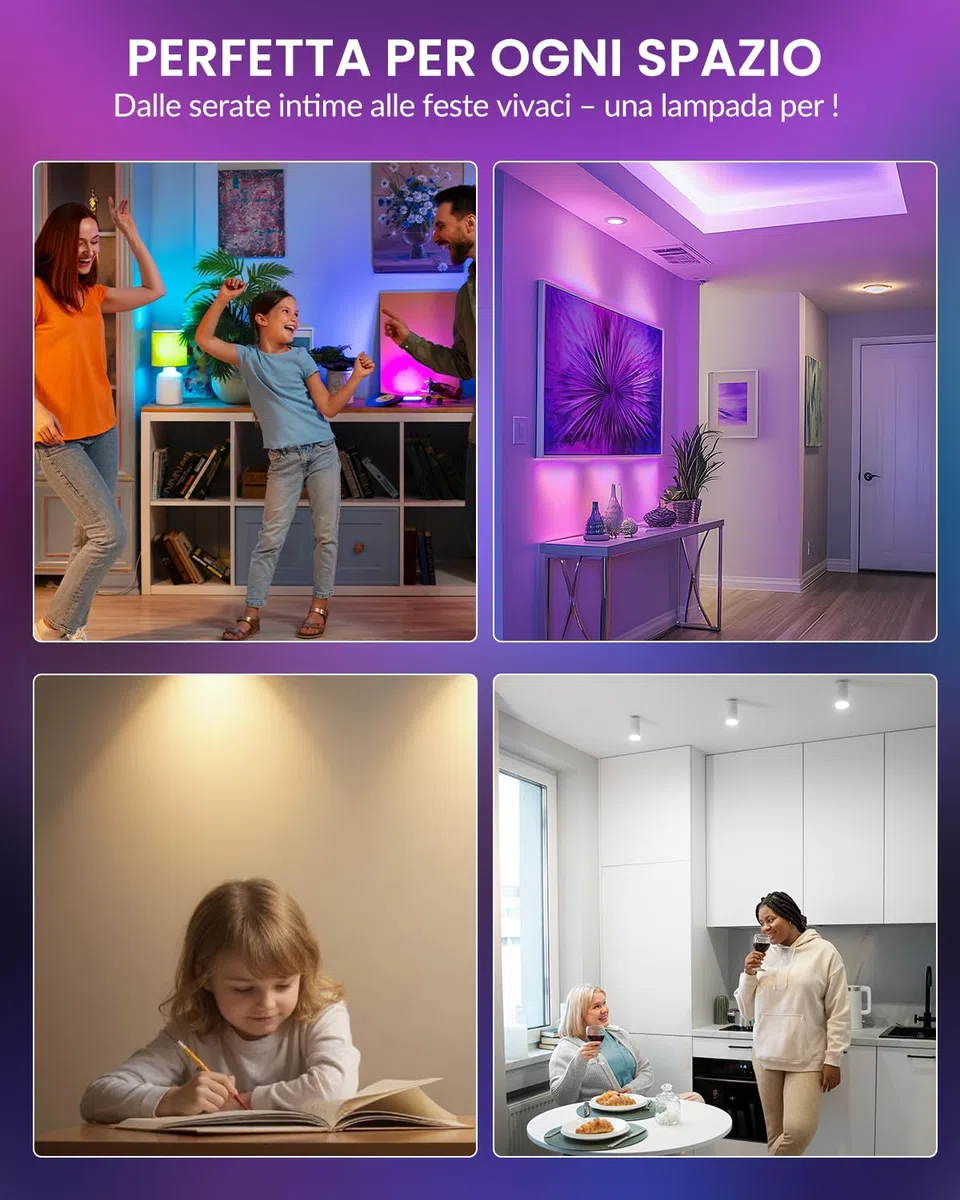 3W MR16 GU5.3 LED RGB Lampadine, 12V Dimmerabile MR16 LED Spot Light con telecomando, 12 colori + bianco caldo + freddo bianco scelte per la casa Deco confezione da 2