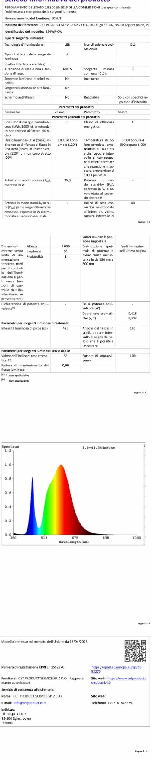 JOYLIT Striscia LED COB 24V 3000K Bianco Caldo da Interni 6 Metri 320LEDs/M 4500LM Luminosità Uniformi Luce CRI 90+ Luci Nastri Dimmerabile Flessibile Adesiva Strip LED (Solo Striscia LED)