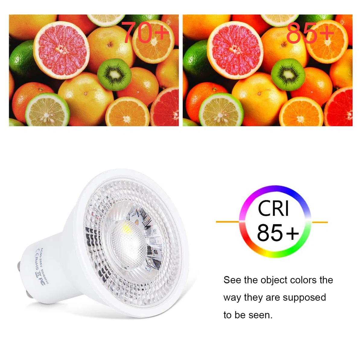 CM-GU10, lampadine colorate, Plastica, Gu10 Warm White, GU10 3.00watts