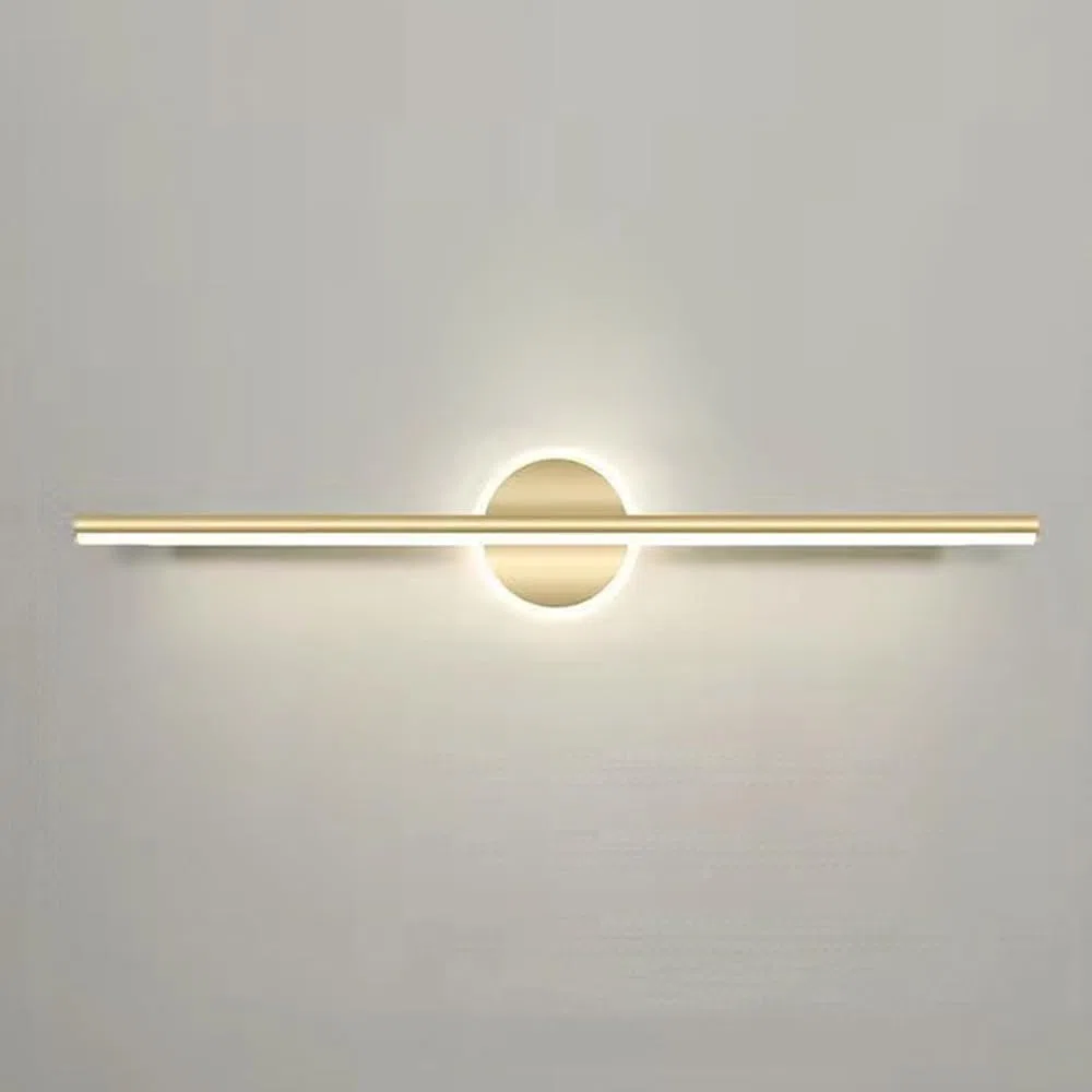 Lampada da Parete a LED per Il Bagno con Finitura in Oro, Lampada da Specchio, Lampada da Parete lineare Moderna, Illuminazione per specchi da toeletta, lampade da Parete per Il TR