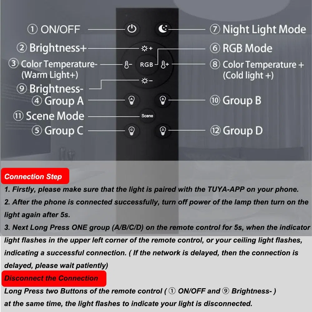 Lampada da Soffitto LED Dimmerabile con Telecomando, 24W RGB Plafoniera LED Colore IP44 Impermeabile, Controllo Intelligente tramite App Alexa Google Home, per Camera, Cucina, Salone, Bagno