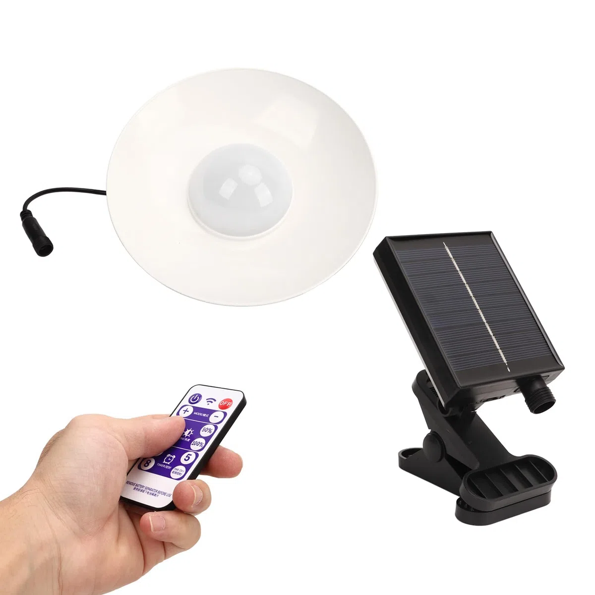 Luci per Ombrellone Esterno per Patio, Lampada Solare per Ombrellone Esterno Impermeabile con Telecomando Temporizzato 3 Temperature di Regolabili per Riunioni