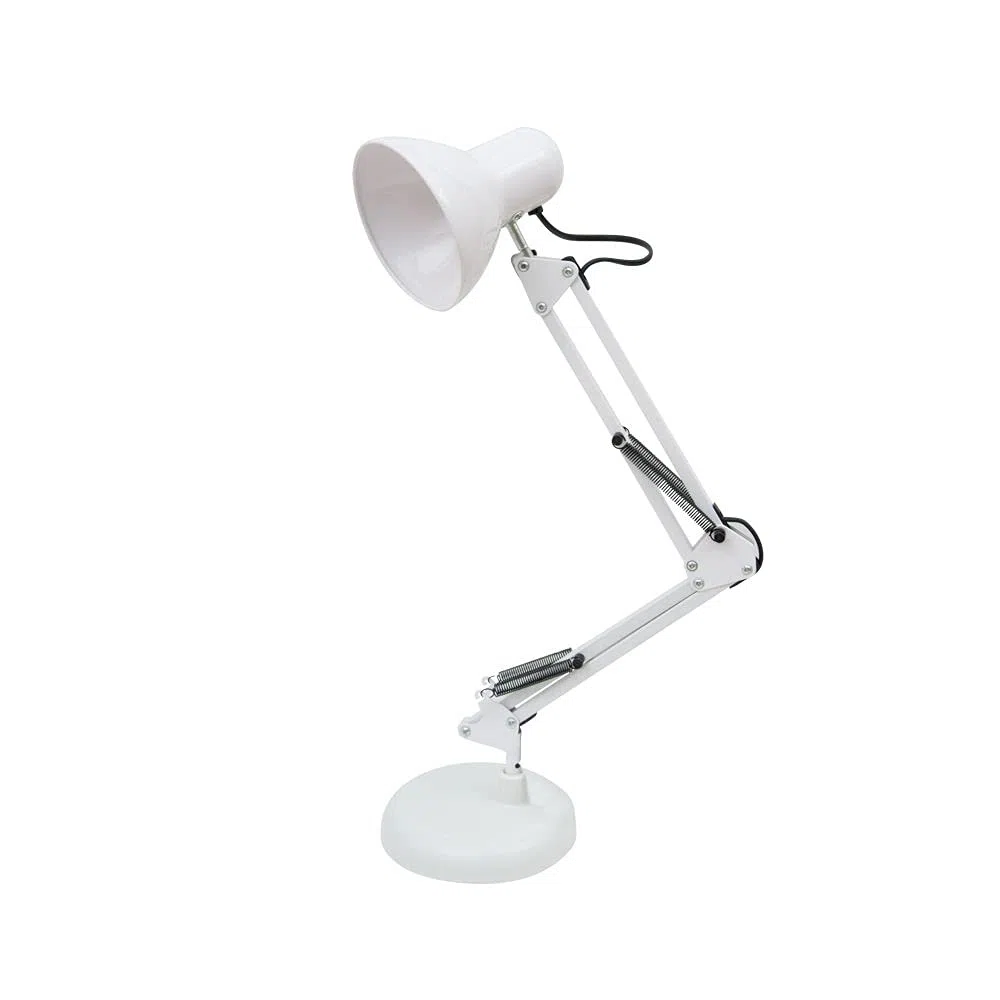 BEL AIR HOME - Lampada da scrivania a LED con braccio snodato, Flexo Antigona, design vintage retro 1xE27 (ARGENTO)
