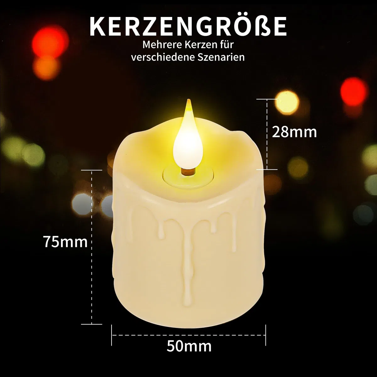 Forever Speed Luci ricaricabili del tè LED, candele senza fiamma con timer di telecomando Funzione impermeabile, 6 pezzi candele LED per la decorazione domestica, Natale, matrimoni