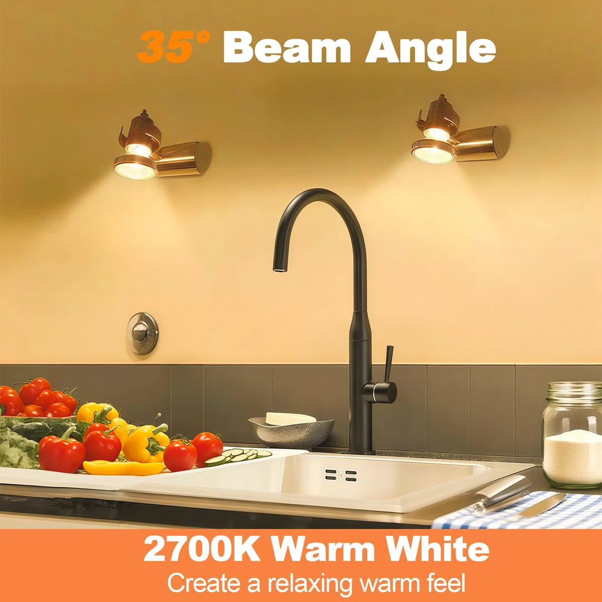 Givurao Lampadina alogena GU10, 35 W, 12 pezzi, GU10, 230 V, 35 W, dimmerabile, luce bianca calda, 2700 K, per scaldabagno, fari, luce per binario, luce calda