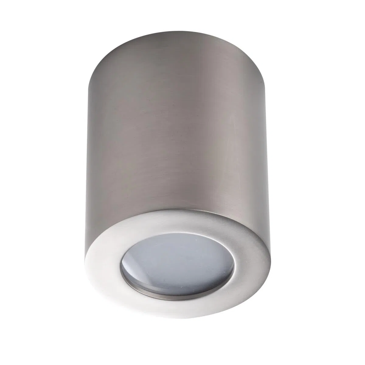 Faretto LED decorativo da soffitto per bagno IP44 - Attacco GU10 - Bianco, nero, nichel satinato (Nichel satinato)