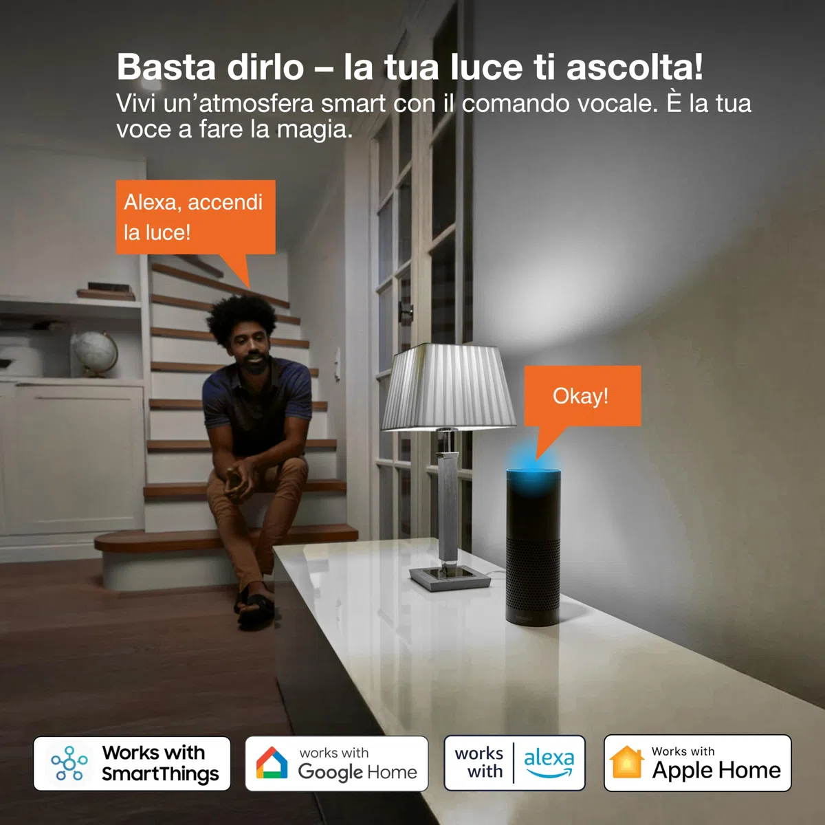 LEDVANCE Lampada Smart LED con Wifi, base E27, dimmerabile, colore della luce variabile (2700-6500K), forma a globo, opaco, controllabile con Alexa, Google e App, 1 confezione