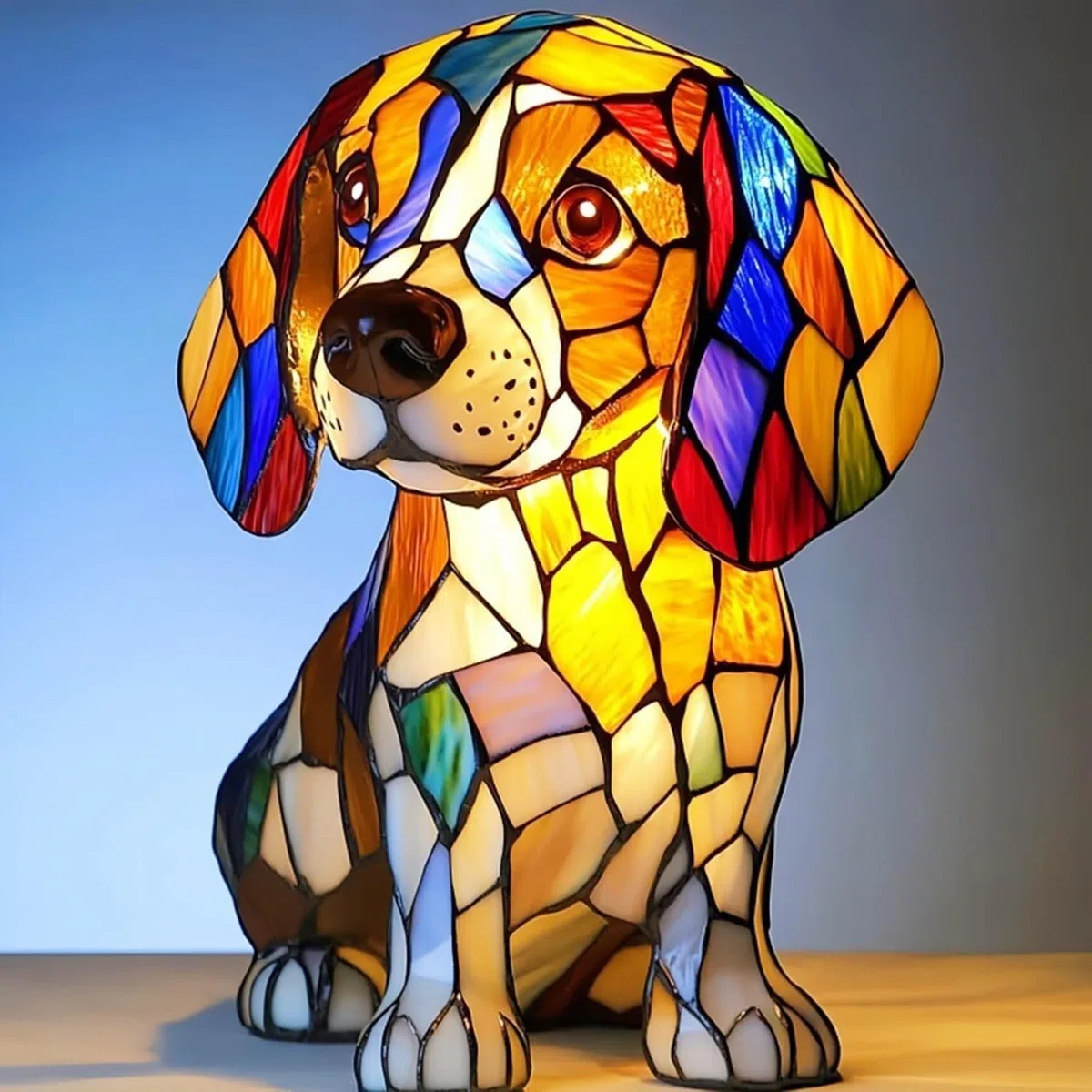 Lampada da comodino a LED a forma di carlino e bulldog inglese - Luce notturna decorativa per animali domestici alimentata tramite USB, regalo per amanti dei cani per casa/ufficio(Dog8)