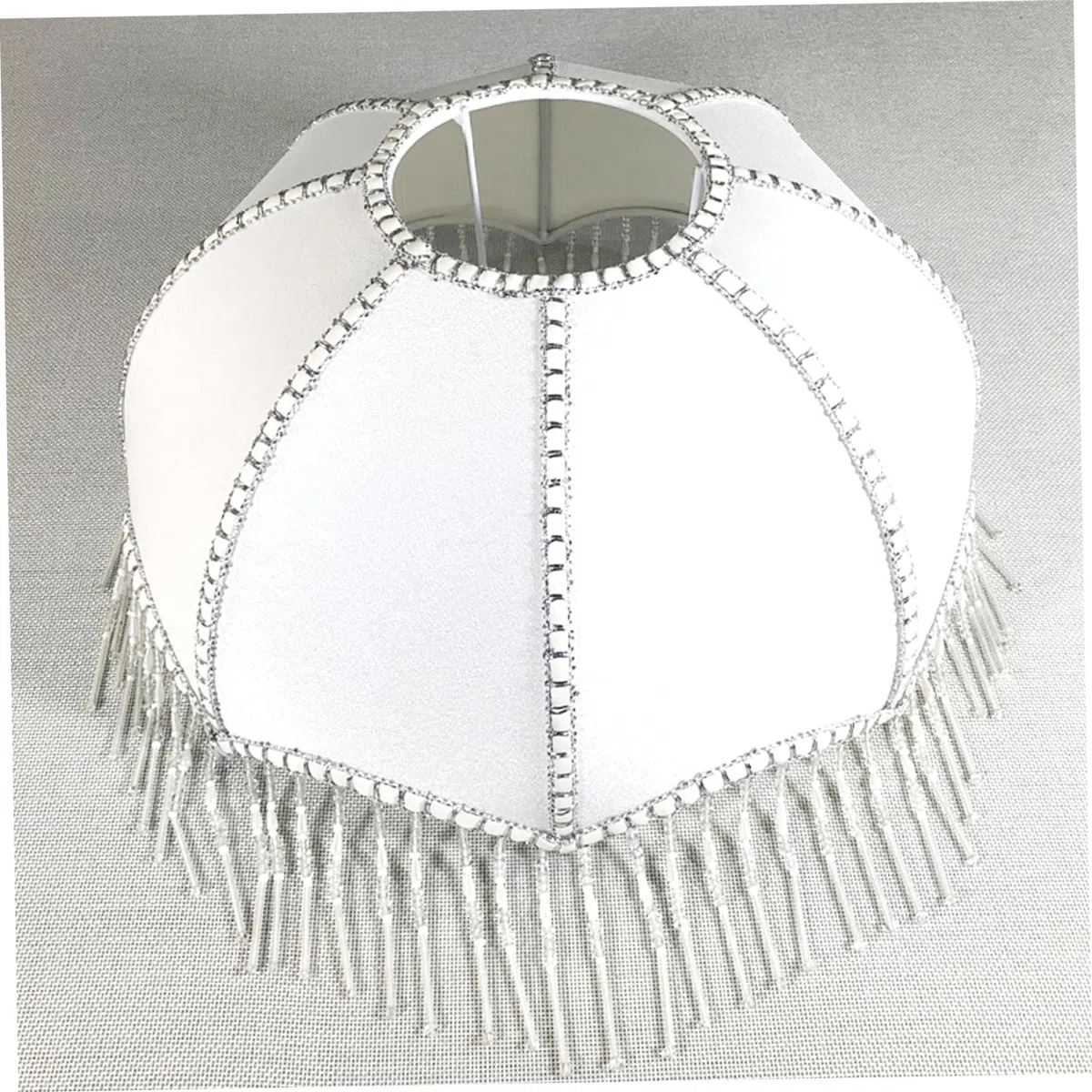 Paralume Vintage con Nappe Paralume Frange, Paralume a Cupola smerlata, paralumi antichi sostitutivi per lampade da Tavolo E27 lampade da Pavimento, da 7,9 Pollici di Diametro.