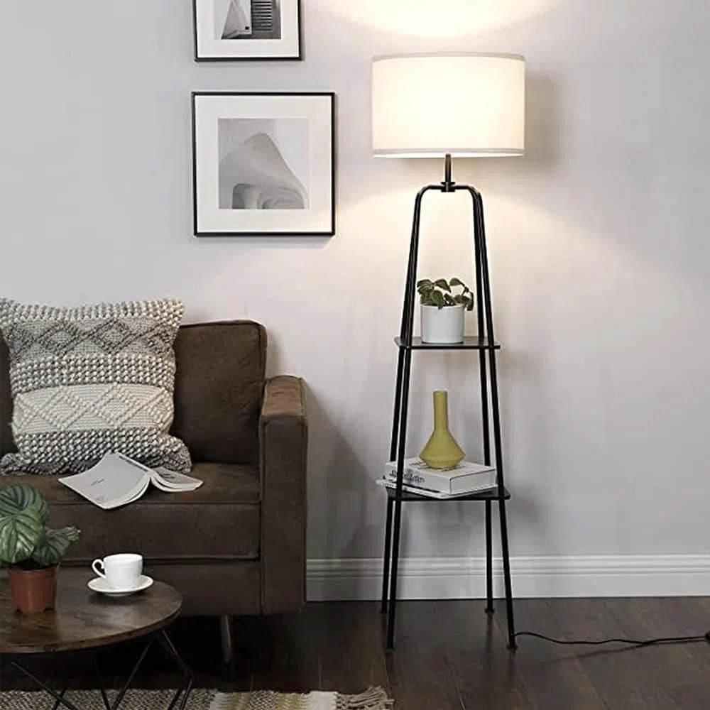 Paralume in tessuto, paralume medio a tamburo per lampada da tavolo, lampada da comodino e lampada da terra, in lino naturale con, 12" (bianco-2)