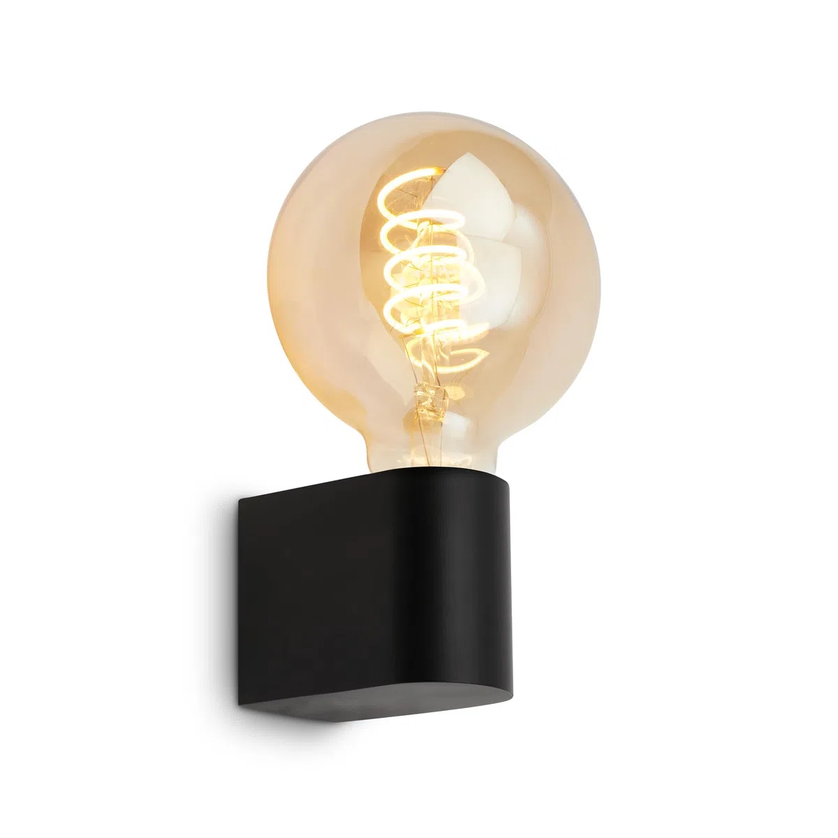 Briloner - Lampada a specchio da bagno IP44 resistente agli spruzzi, E27 max. 10W, lampada da bagno, lampada a specchio da bagno, lampada da bagno, lampada da parete da bagno, 4,5 x 8 x 9,5 cm, nero