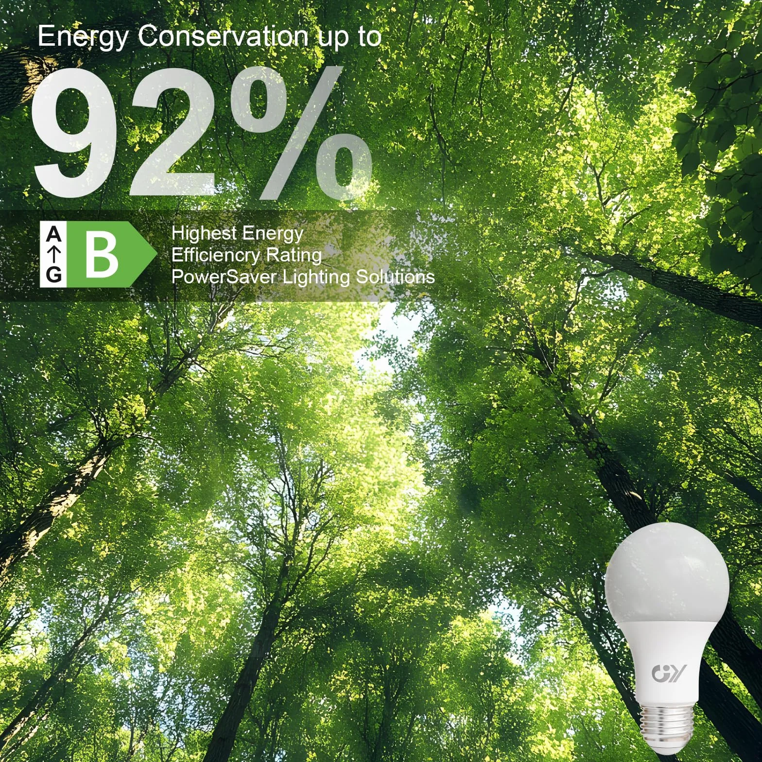 GY Lampadina LED E27, 8W(equivalenti a 100W), Lampadine LED 1521 Lumen, Lampadine LED E27 Luce Naturale 4000K, Fascio 360 Gradi LED, Lampade LED Risparmio Energetico A60, Non Dimmerabili, 6 Pezzi