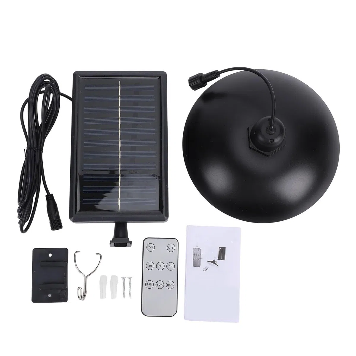 Lampada a Sospensione Solare con Telecomando | Impermeabile Dal Tramonto all'alba 3000K 4500K 6000K per Fienile all'aperto