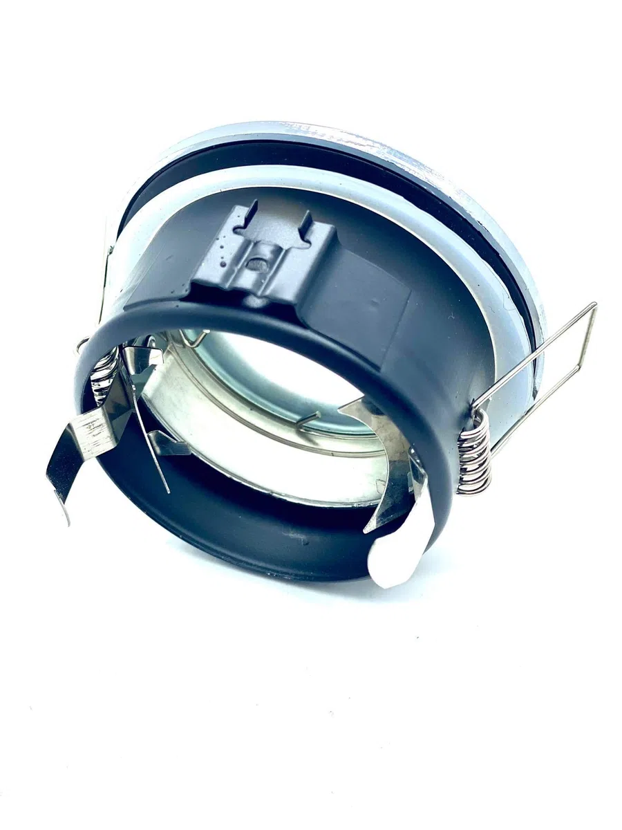 Faretto Silver spazzolato Led da incasso per bagno box doccia lampada RGBW 4000k 5W GU10 cromoterapia con telecomando cambia colore ed effetti partenopeautensili®
