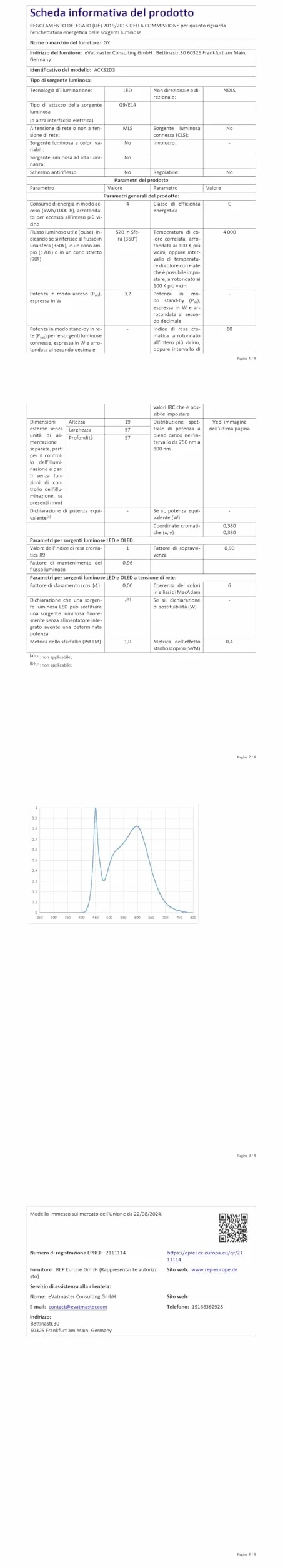 GY Lampadine LED G9, 3.2W Equivalente 40W, 520 Lumen, 4000K Luce Naturale, Attacco G9, Risparmio Energetico, Senza Sfarfallio, Non Dimmerabile, 10 Pezzi