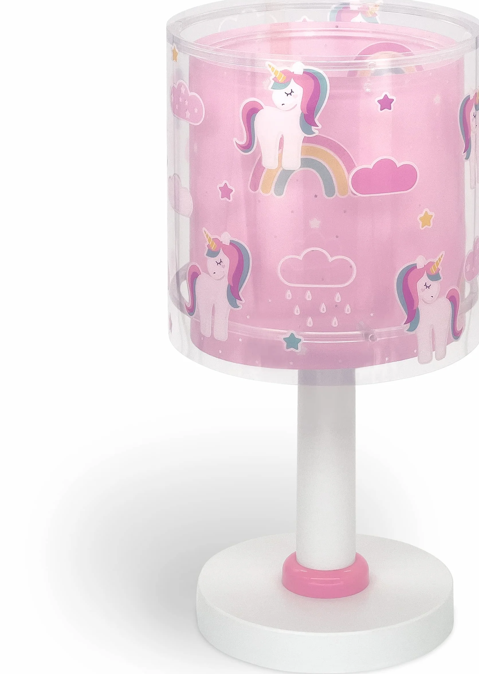 Dalber Lampada da tavolo o comodino per bambini Unicorns unicorni Animali