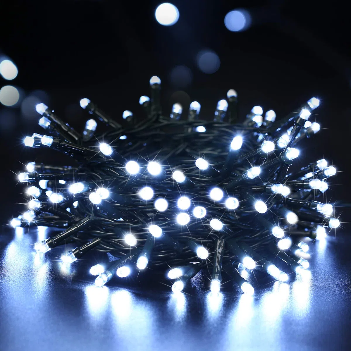 BrizLabs Natale di Luci Interno 200 LED 20M, Catena Luminosa Esterno 8 Modalità Stringa Luci Led Impermeabile Catena di Luci per Feste Compleanni Eventi Albero Giardino Decorazioni (Bianco Freddo)