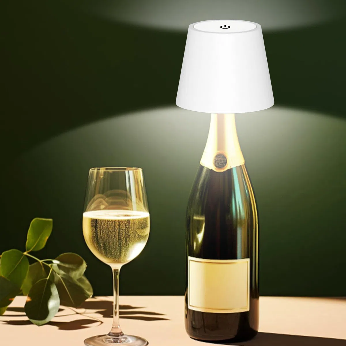 ANTELA Lampada da Tavolo LED Senza Fili Ricaricabile, Dimmer Touch 3000K/4000K/5000K, Lampada da Scrivania Portabile, IP44, per Interni/Esterni, Ristorante/Camera da Letto/Bar, Bianco