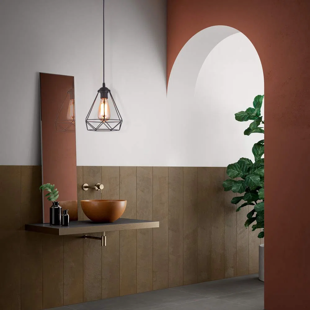 MAXDUYU Retro Lampada A Sospensione Nero Vintage Industriale Loft Bar Metallo Paralume Da Soffitto E27 Base