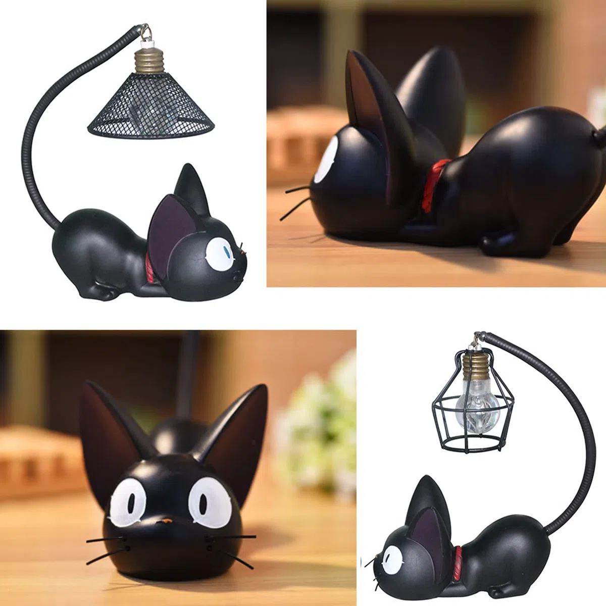 Luce notturna, lampada da scrivania per gatti, luce notturna a forma di gatto, luce notturna a LED, per la cameretta dei bambini, decorazione domestica (B)