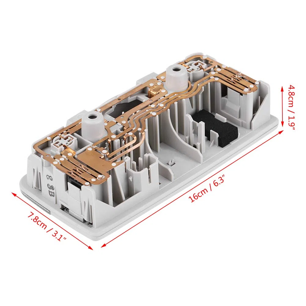 Tbest Aftermarket Dome Light Lampada da Lettura Luce Interna con Nastro Adesivo per Seat 1TD947105 3B0947105C