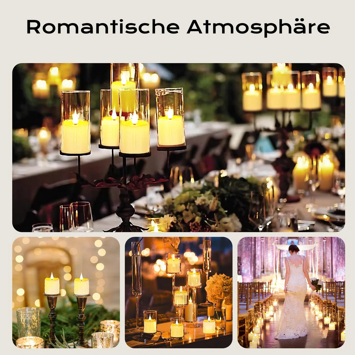 Forever Speed Luci ricaricabili del tè LED, candele senza fiamma con timer di telecomando Funzione impermeabile, 6 pezzi candele LED per la decorazione domestica, Natale, matrimoni