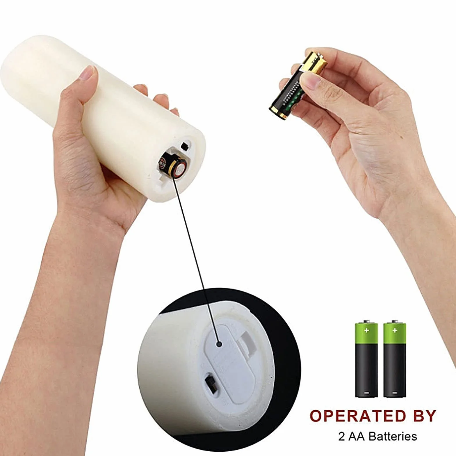 Candele LED Senza Fiamma Set 5 (13/14/16/18/20cm) Vera Cera Flickering con Telecomando Timer