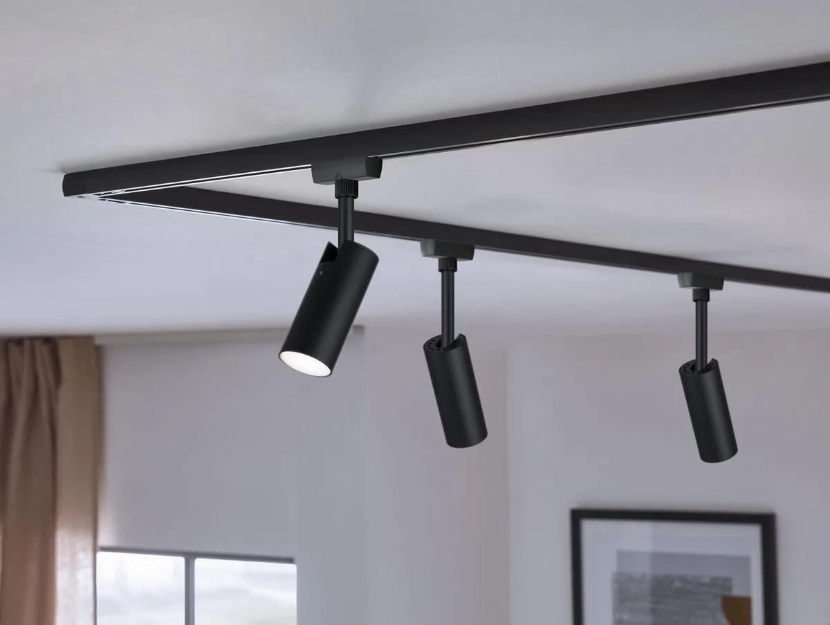 Paulmann 96940 Tubo URail LED Spot Individuale 234lm 4.5W 4000K 230V Nero Opaco Rail System