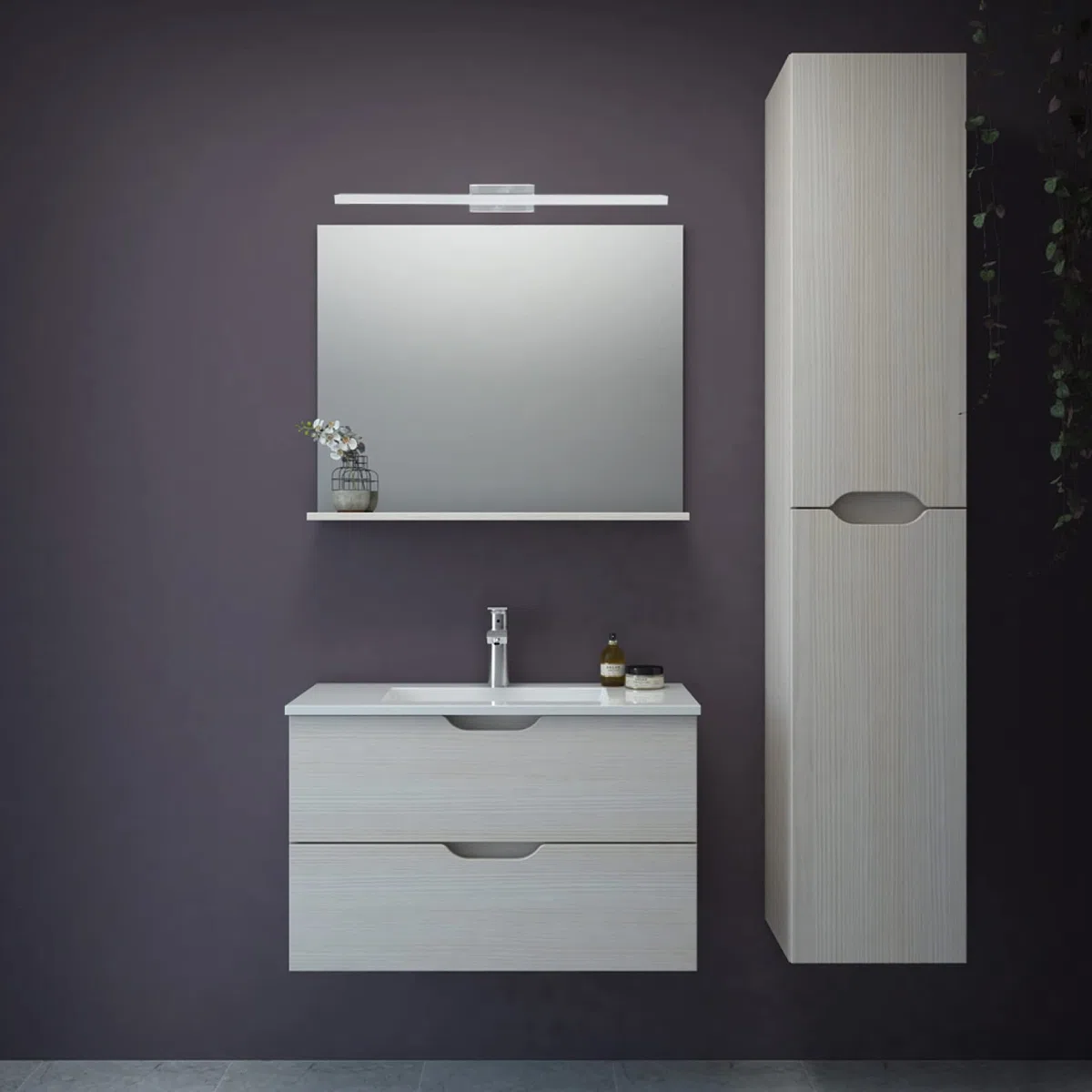 LED ATOMANT Applique Cromata per Bagno 40 cm, 10W, Colore Bianco Freddo (6500K), 1000 Lumen