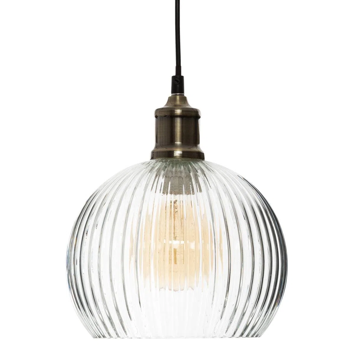 Atmosphera - Lampadario Laye in vetro D20 cm