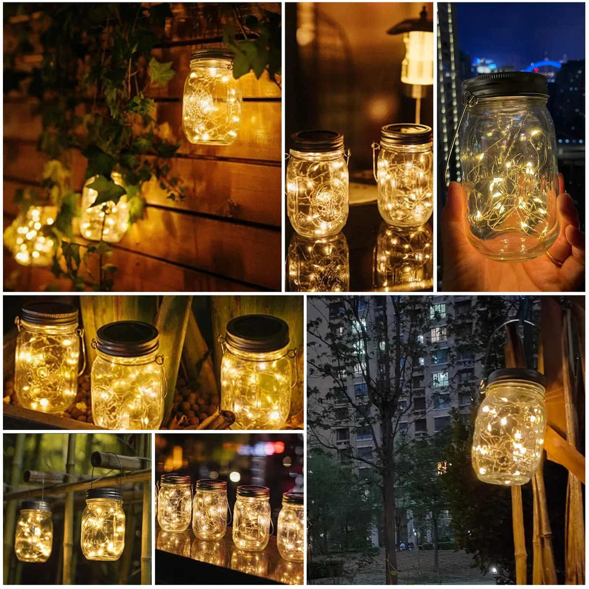 8 pezzi di parti di ricambio per lampada solare, 30 LED coperchio solare, coperchio per lampada solare per barattoli Mason, parti di ricambio per lampade solari, parti di ricambio per pannelli solari