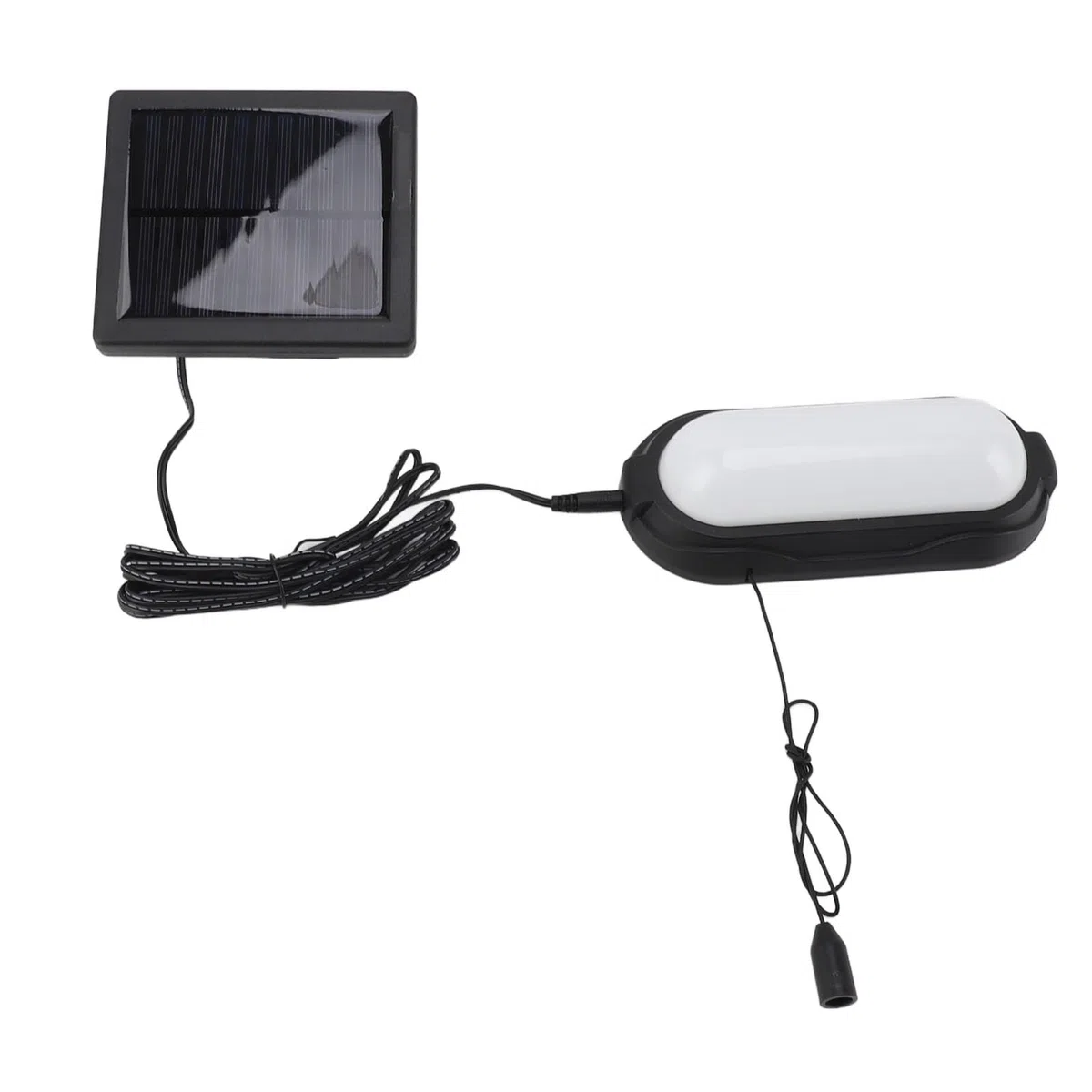 Luci Solari per Interni, Lampadario Solare per Esterni, Capannone Solare, Luce Bianca, Impermeabile, Interruttore a Tirante per Garage, Gazebo, Capannoni, Campeggi, Cortili