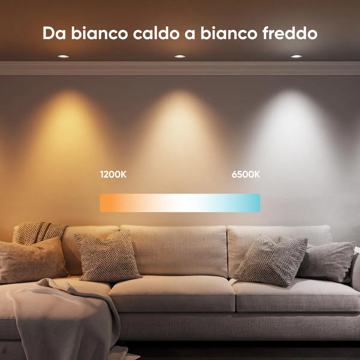 Nanoleaf Faretti LED da Incasso Soffitto Alexa, 550LM 1200K-6500K Compatibile con Google Home/App, Multicolore RGBCW Intelligente LED Dimmerabile per Cartongesso,1 Pezzo