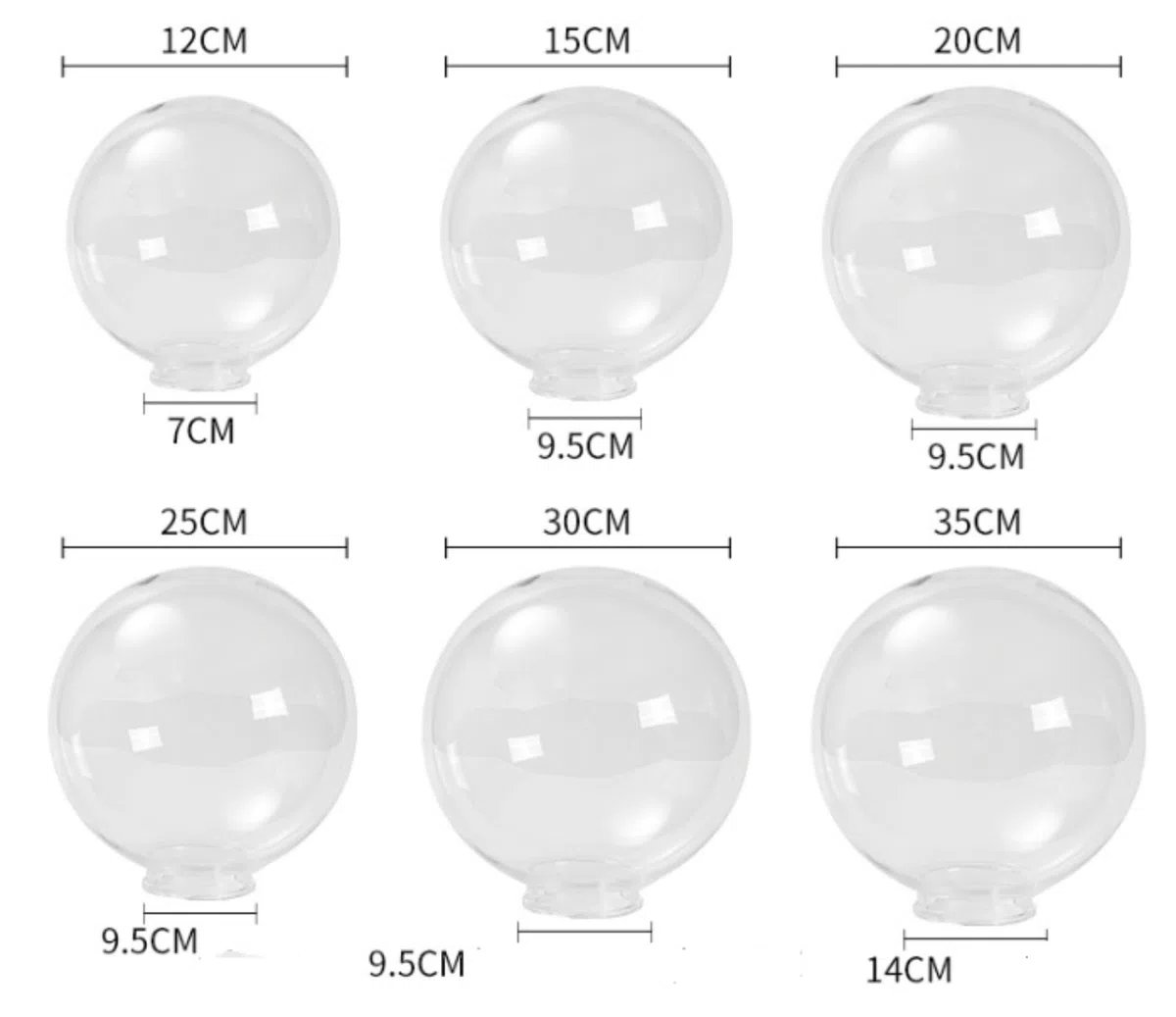 Paralume Acrilico Bianco Sferico, Paralume Sferico Acrilico Copertura Lampada Esterna Resistente all,per Lampada da Esterno e Parete Copertura di Ricambio Resistente alla Polvere Accessori