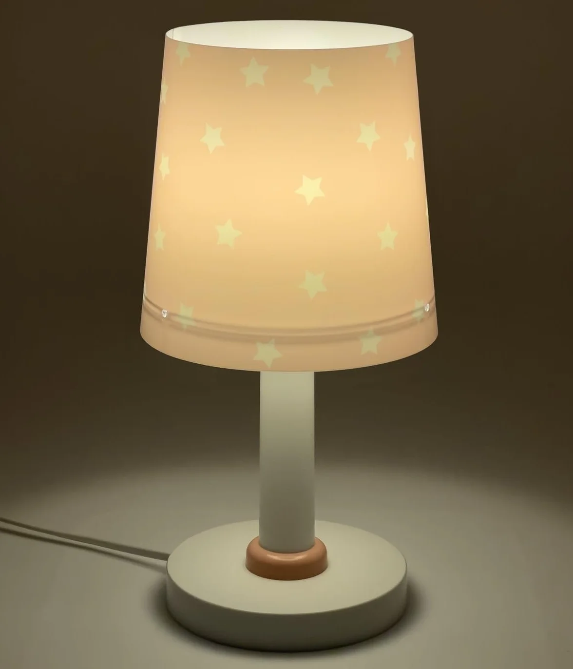 Dalber Lampada da tavolo o comodino per bambini Star Light stelle Rosa