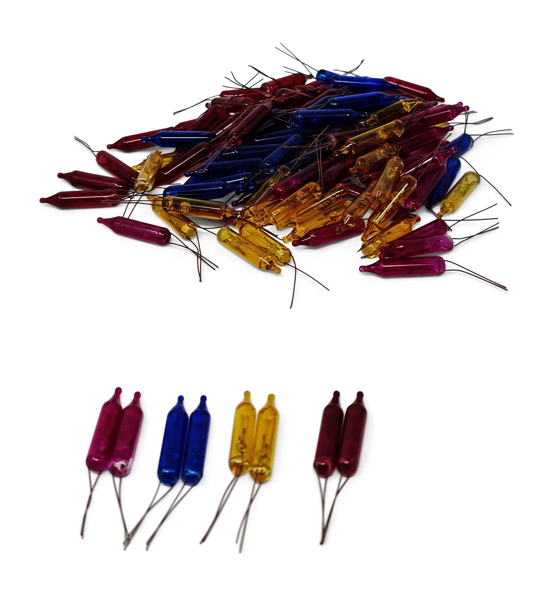 Lampada Sostitutiva pisellino Lampadina 24V - 100 Pisellini 4 Colori Multicolor