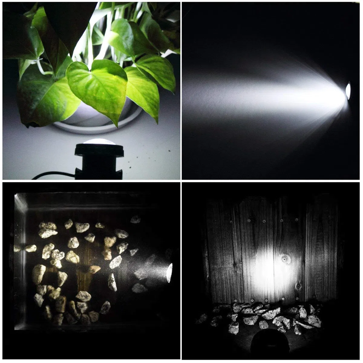 Luce Solare Subacquea per Laghetto,KINGCOO Impermeabili 6LED Lampade Sommergibili Proiettore Faretto Faretto Acquario Luce per Giardino Piscina Cortile Paesaggio Illuminazione Esterna (Bianco)
