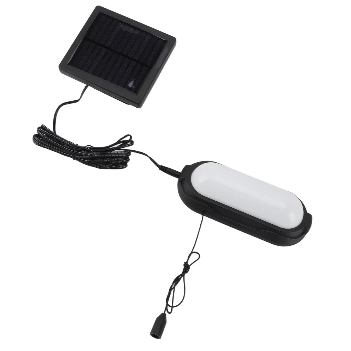 Luci Solari per Interni, Lampadario Solare per Esterni, Capannone Solare, Luce Bianca, Impermeabile, Interruttore a Tirante per Garage, Gazebo, Capannoni, Campeggi, Cortili