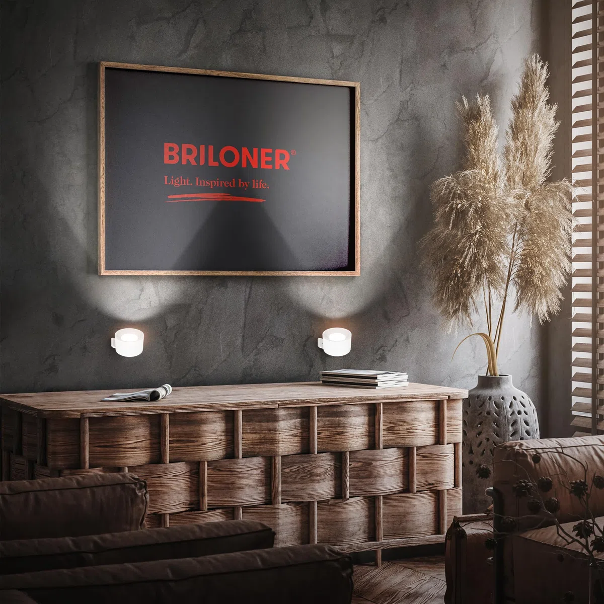 BRILONER - Set di 2 lampade parete senza fili, rimovibili magneticamente, ruotabili a 360 gradi, dimmerabili, CCT, applique a batteria, applique ricaricabile, camera da letto, 9x7,5x4 cm, bianco