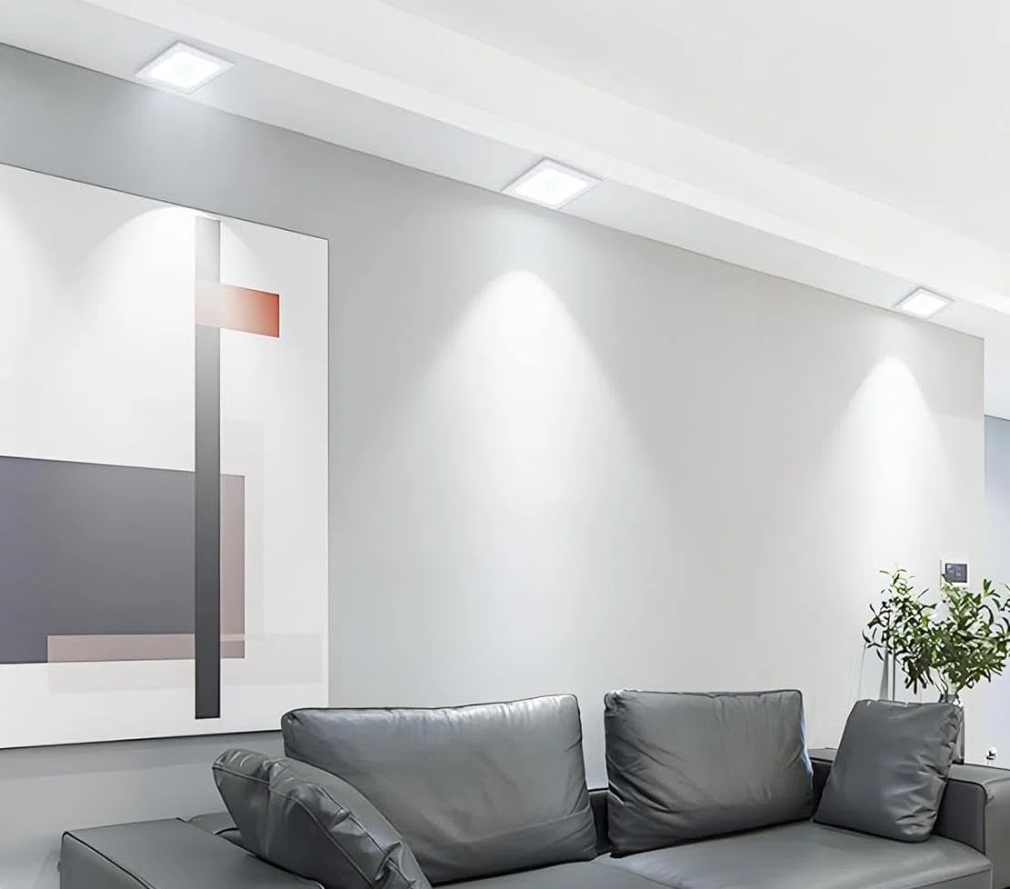 3 x Faretti Led da Incasso Quadrato luce bianca Naturale 4200k led integrati luci ultrasottili soffitto illuminazione interno Lampada Plafoniera da Incasso Cartongesso (18 watt (22x22cm))