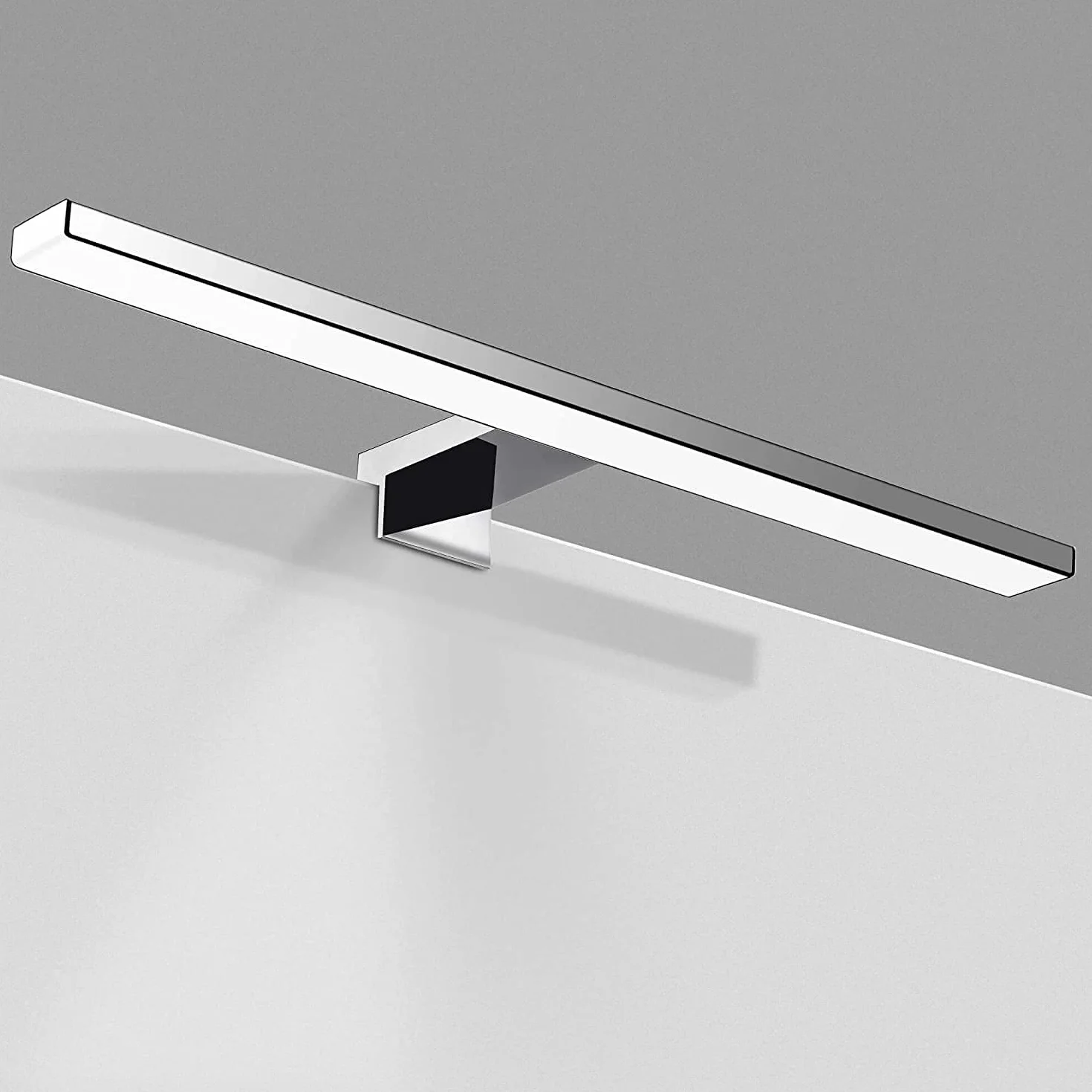 Lampada da Specchio a LED per Bagno,10W,820LM,40cm,Bianco Neutro,4000K,Montaggio 3 in 1,IP44,230V,400mm,Senza Tremolio,Lampada da Specchio per Armadio da Bagno