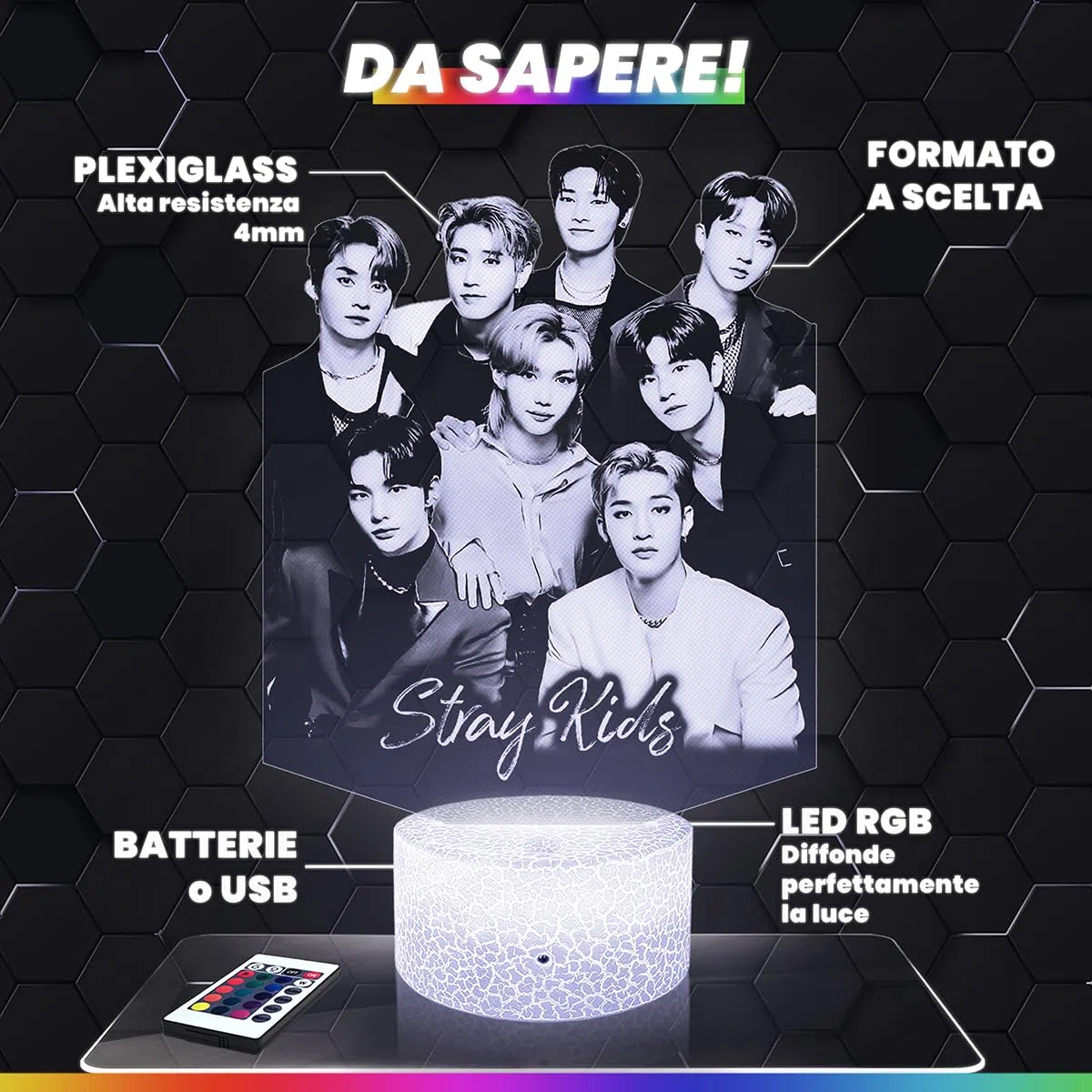 Lampephoto.fr Lampada Jisoo BlackP decorazione per camera da ragazza Lampada 3D Jisoo BlackP oggetto K-pop Corea Pop Coreana idea regalo deco luce soffusa luce notturna decorazione ufficio. Natale