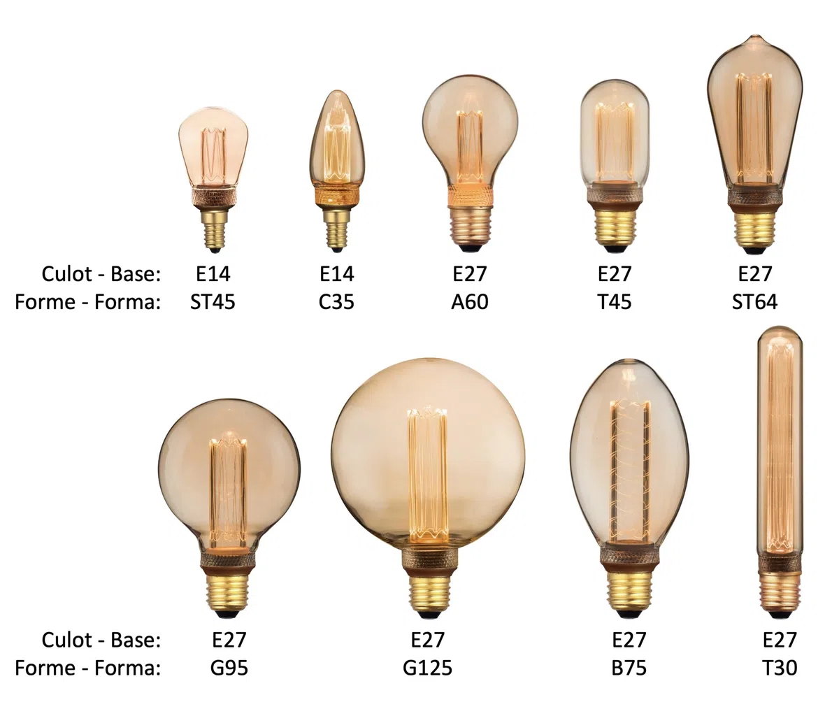greenandco Lampadina Vintage Edison LED | E27 G125 | ambra | 4W 200lm | 1800K luce extra calda | 320° | 230V | nessun sfarfallio | non dimmerabile