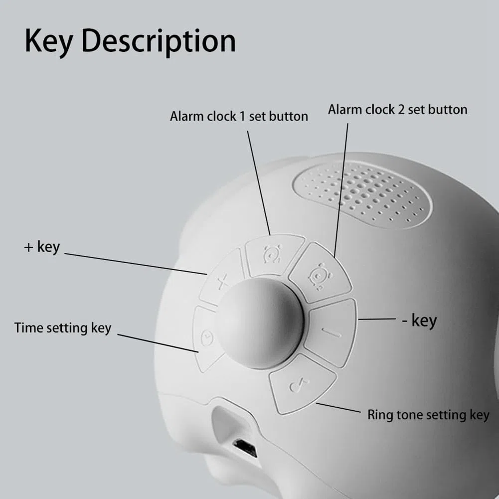 Per la casa Luce LED Digitale Luce Controllata Voce Orologio Sveglia per Bambini Multifunzionale Orologio Sveglia di Espressione (A)