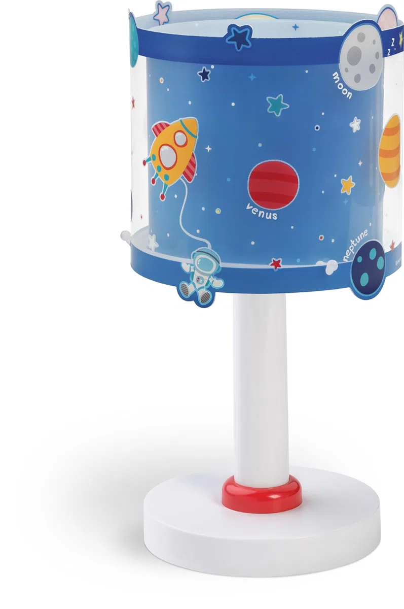 Dalber Lampada da tavolo o comodino per bambini Planets Pianeti Sistema Solare Blu 41341