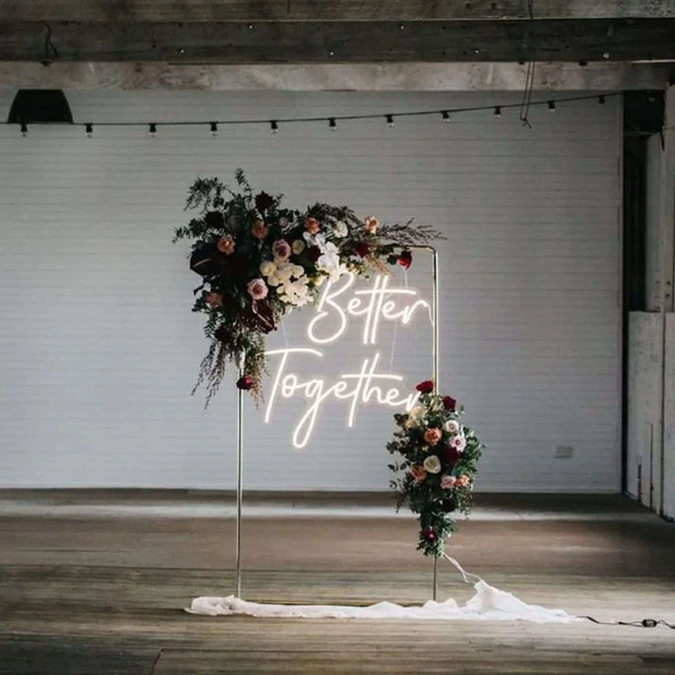 LED Neon Sign Night Light per Wall Party Decor Camera da letto Room Bar Wedding Home Birthday Art Decoration Natale con modulatore di luce a catena USB 5v