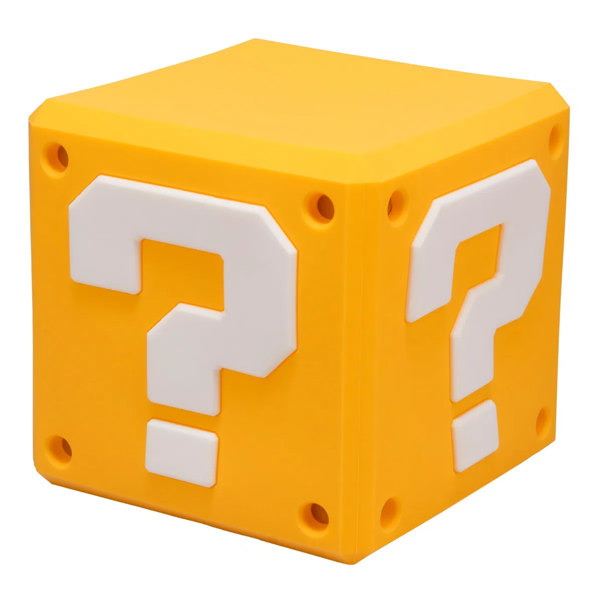 Paladone Lampada Super Mario Blocco SquishyGlo – Luce notturna LED in silicone ricaricabile, prodotto ufficiale Nintendo